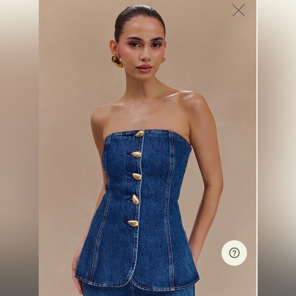 Meshki denim set lennox & rosalyn